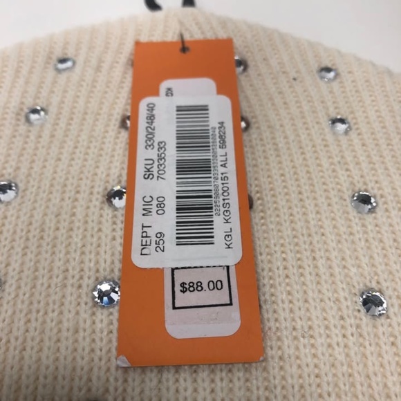KURT GEIGER RHINESTONE BEENIE NWT main image 4